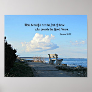 Póster Romanos 10:15 Como são bonitos os pés...