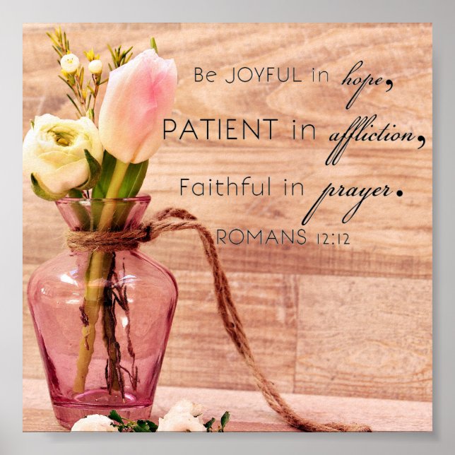 Poster Romanos 12:12 (Frente)