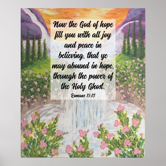 Poster romanos 15:13 (Frente)