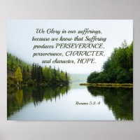 Romanos 5:3-4 Glória em nossas árvores de lagoas