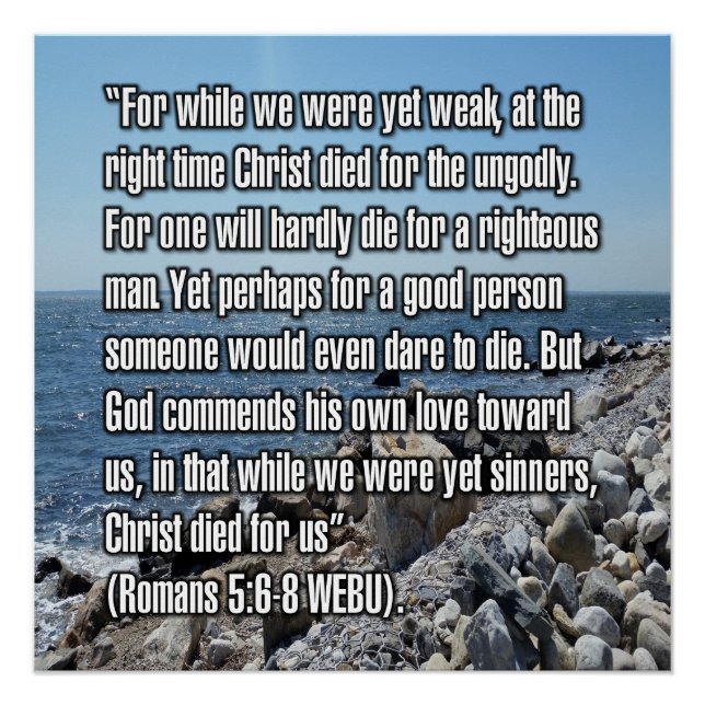 Póster Romanos 5:6-8 WEBU (Frente)