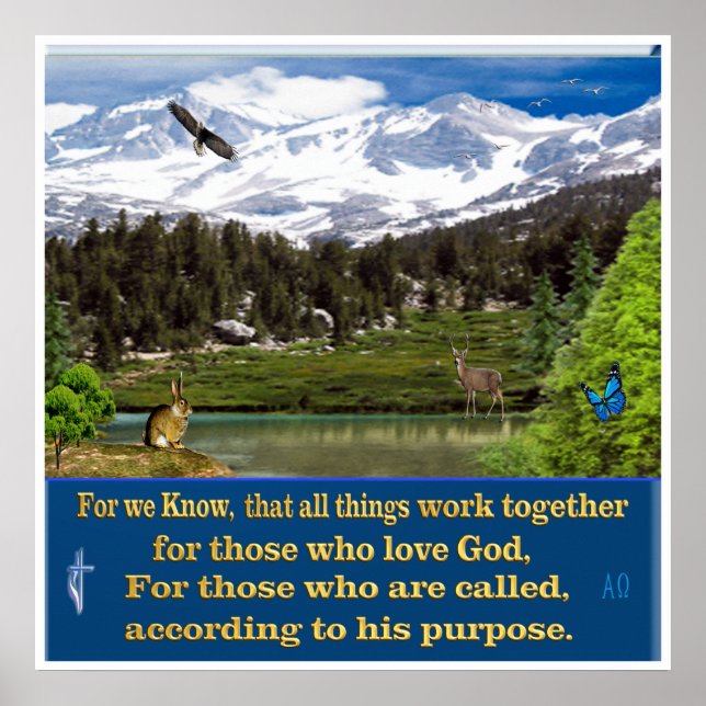 Poster romanos 8:28 (Frente)