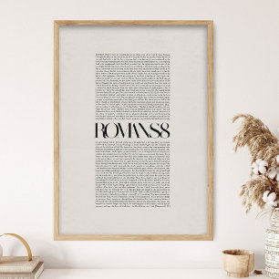 Poster Romanos 8, Versículo da Bíblia, Arte Cristã para P
