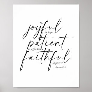 Poster Romans 12:12