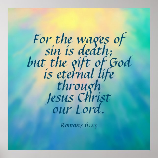 Poster Romans 6:23  (Frente)