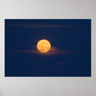 Poster Romantic Moonlight Watercolor Original Art