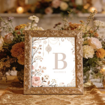 Romantic Watercolor Floral Filigree Design