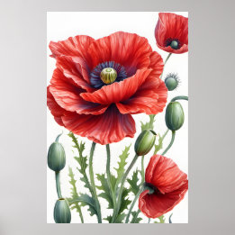 Poster Romântica Flores Românticas Flores Florescem Arte