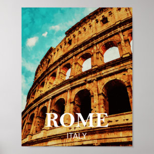 Poster Rome, Italy Illustration