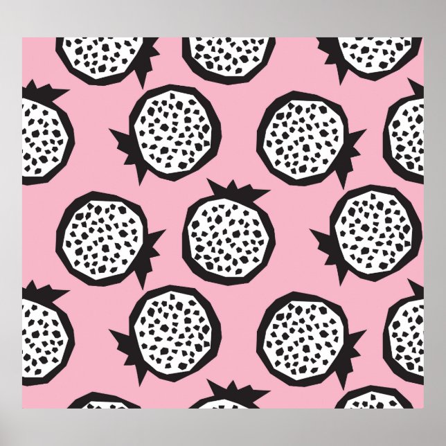 Poster Romegranato Moderno: Estilo sem costura Abstrato (Frente)