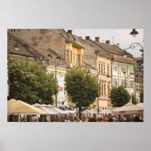 Póster Romênia, Sibiu. Nova Cidade. RF)