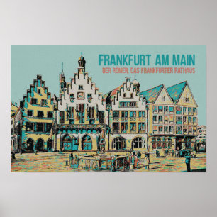 Poster Römer Frankfurt, Iconic City Hall