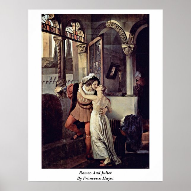 Póster Romeu E Julieta Por Francesco Hayez (Frente)