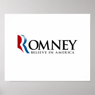 Póster Romney - Acredite na América