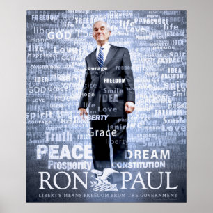 Póster Ron Paul para sempre