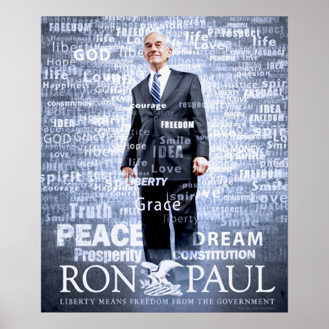 Póster Ron Paul para sempre (Frente)