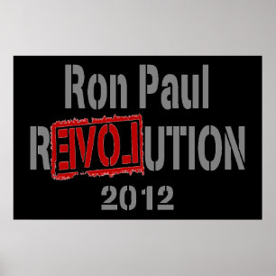 Poster Ron Paul Revolution 2012