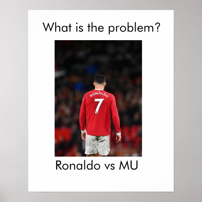 Poster Ronaldo vs MU (Frente)