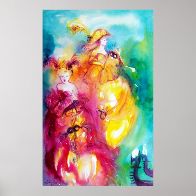 Póster RONDO IN LAGOON / Mascarada Venetia (Frente)