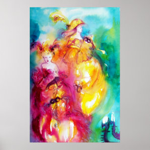 Póster RONDO NO LAGOA / Baile de Máscaras Veneziano em Te