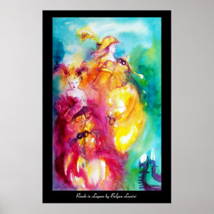 Póster RONDO NO LAGOA / Duas Mulheres, Máscara Veneziana