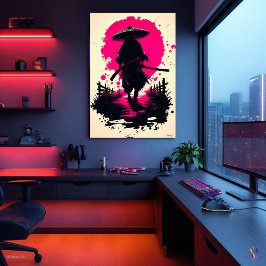 Poster Rônin Silencioso sob a Lua de Sangue