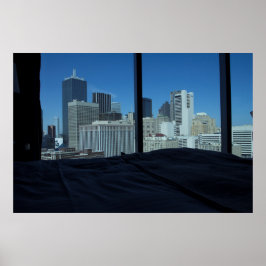 Poster Room View of Dallas Skyline, Texas