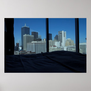 Poster Room View of Dallas Skyline, Texas