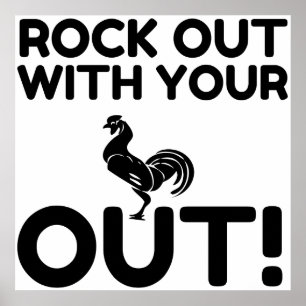 Poster Rooster Rock Out