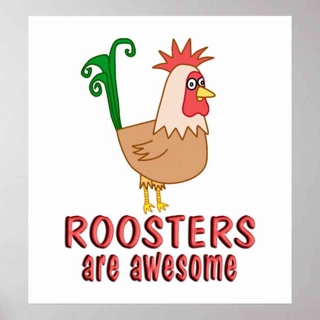 Póster Roosters são incríveis (Frente)