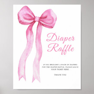 Poster Rosa a arco - fralda de rifa