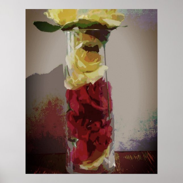 Poster Rosa amarela (Frente)