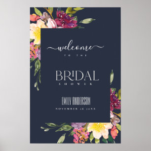 POSTER ROSA AMARELO BLUSH BURGUNDY FLORAL CASAMENTO 