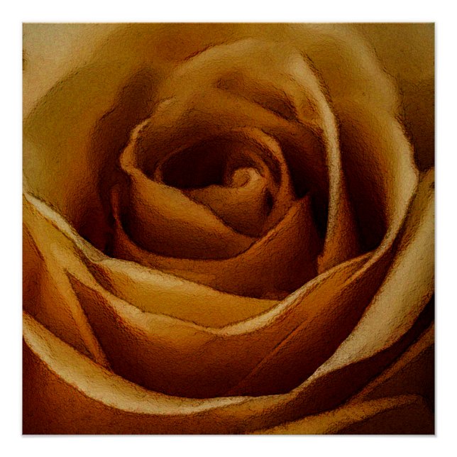 Póster Rosa Amarelo Moderno (Frente)