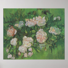 Poster Rosa Bush por Vincent Van Gogh
