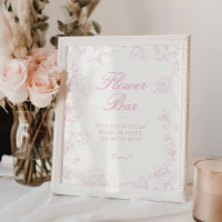 Rosa Chinoiserie Flower Bar Suave