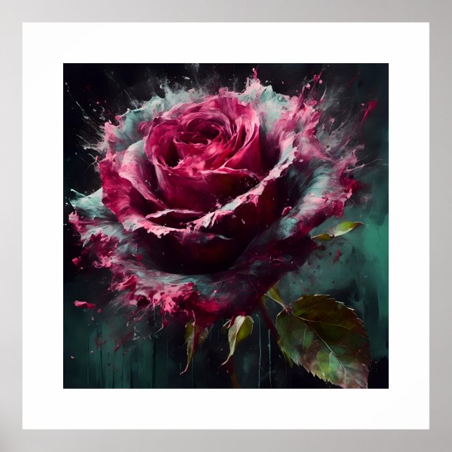 Poster Rosa de Baccara Enigmático (Frente)