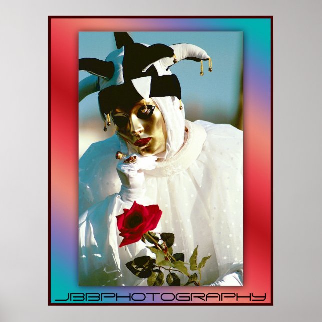 Poster rosa de carnaval (Frente)