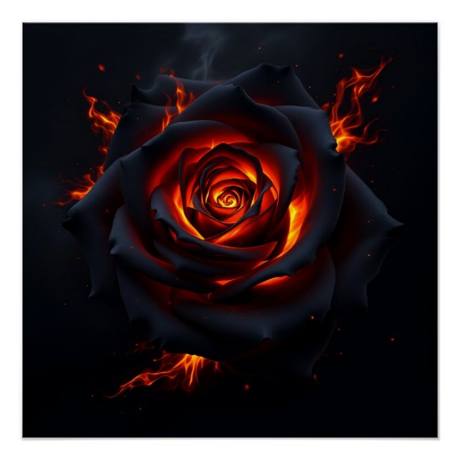 Póster Rosa de Fogo  (Frente)