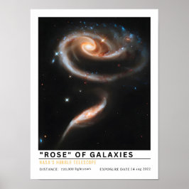 Poster Rosa de Galáxias Arp 273 Educação Espacial
