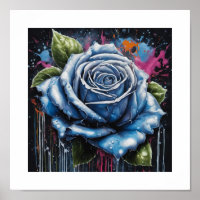 Rosa de Lua de Sangue Azul