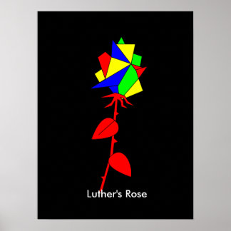 Poster Rosa de Luther
