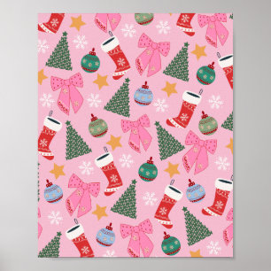 Poster Rosa de Natal Bonito