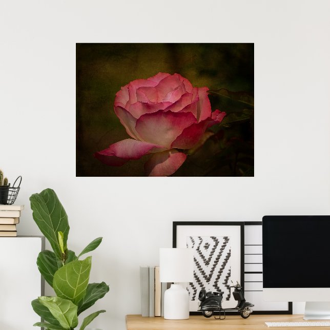 Poster Rosa do Início da Noite (Escritório em casa)