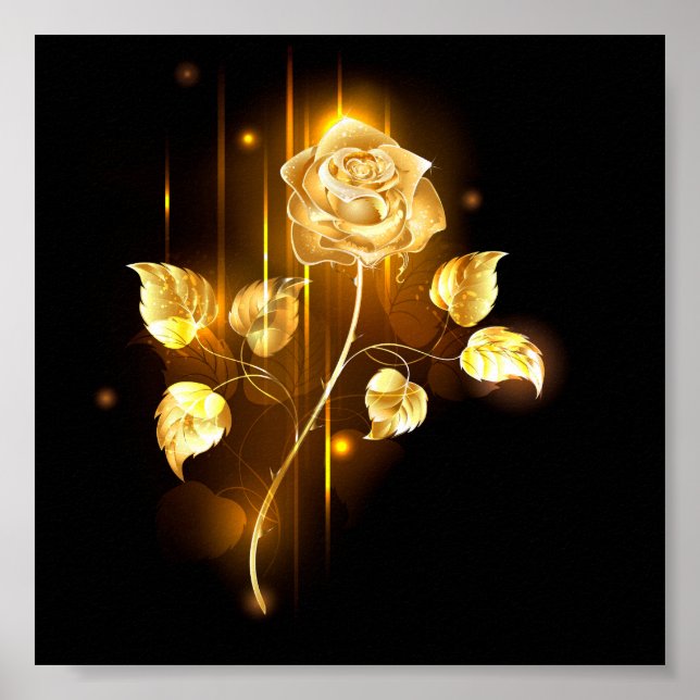 Poster rosa do ouro ( rosa dourado ) (Frente)