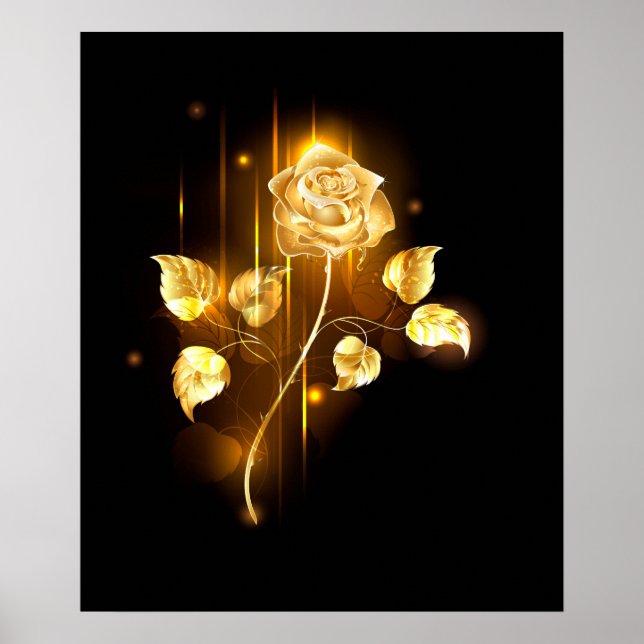 Poster rosa do ouro ( rosa dourado ) (Frente)