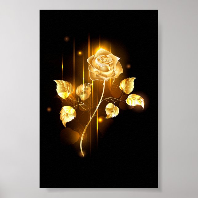 Poster rosa do ouro ( rosa dourado ) (Frente)