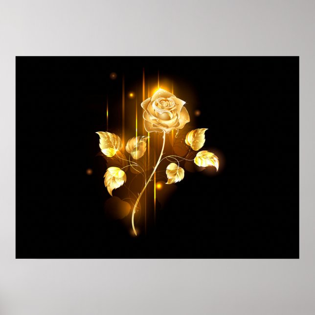 Poster rosa do ouro ( rosa dourado ) (Frente)