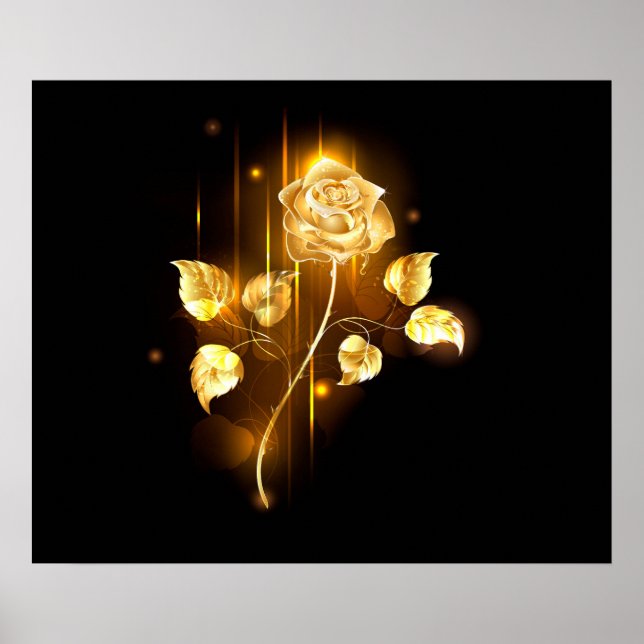 Poster rosa do ouro ( rosa dourado ) (Frente)