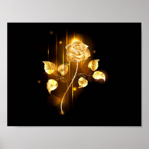 Poster rosa do ouro ( rosa dourado )